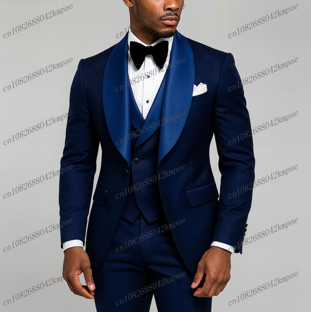 Men'S Used Formal Wear - New Navy Blue Formal Men Suit