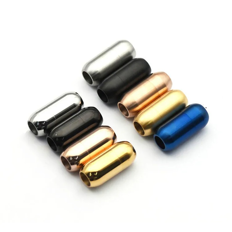 Patent Leather Oxford - 5Pcs/Lot Stainless Steel Magnetic Clasps End
