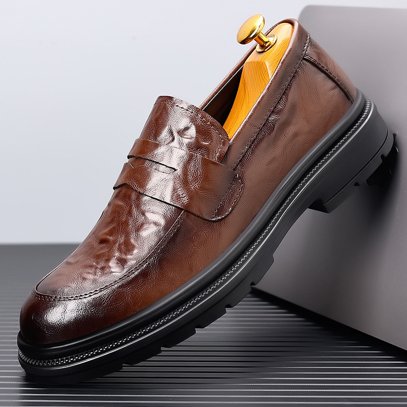 Men's leather shoes for casual - Men Formal Wear Dress ulasan dan harga