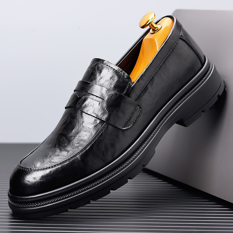 Men's leather shoes for casual - Men Formal Wear Dress ulasan dan harga