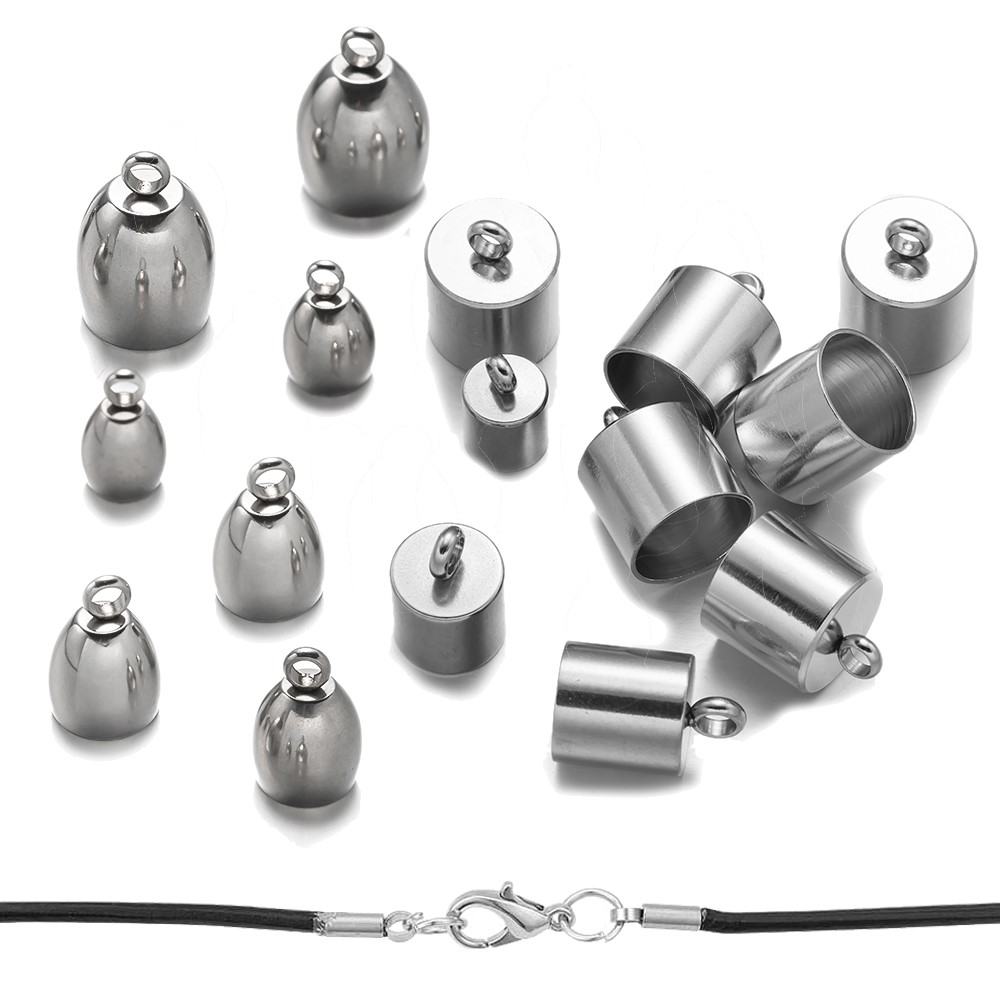 20pcs Tube End Caps Stainless  - Patent Leather Oxford ulasan dan harga