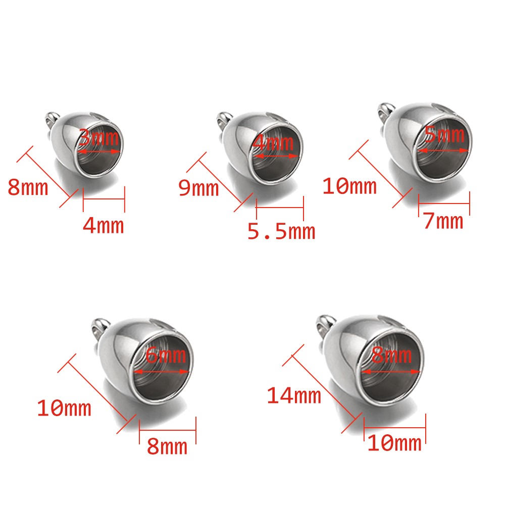 20pcs Tube End Caps Stainless  - Patent Leather Oxford ulasan dan harga