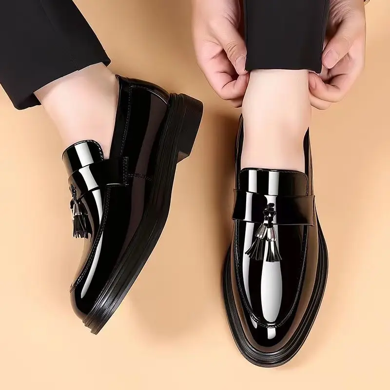 Black Social Shoe for Men Casu - Men'S Used Formal Wear ulasan dan harga