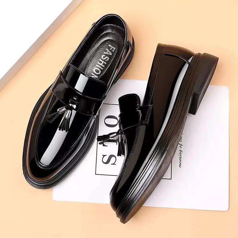Black Social Shoe for Men Casu - Men'S Used Formal Wear ulasan dan harga