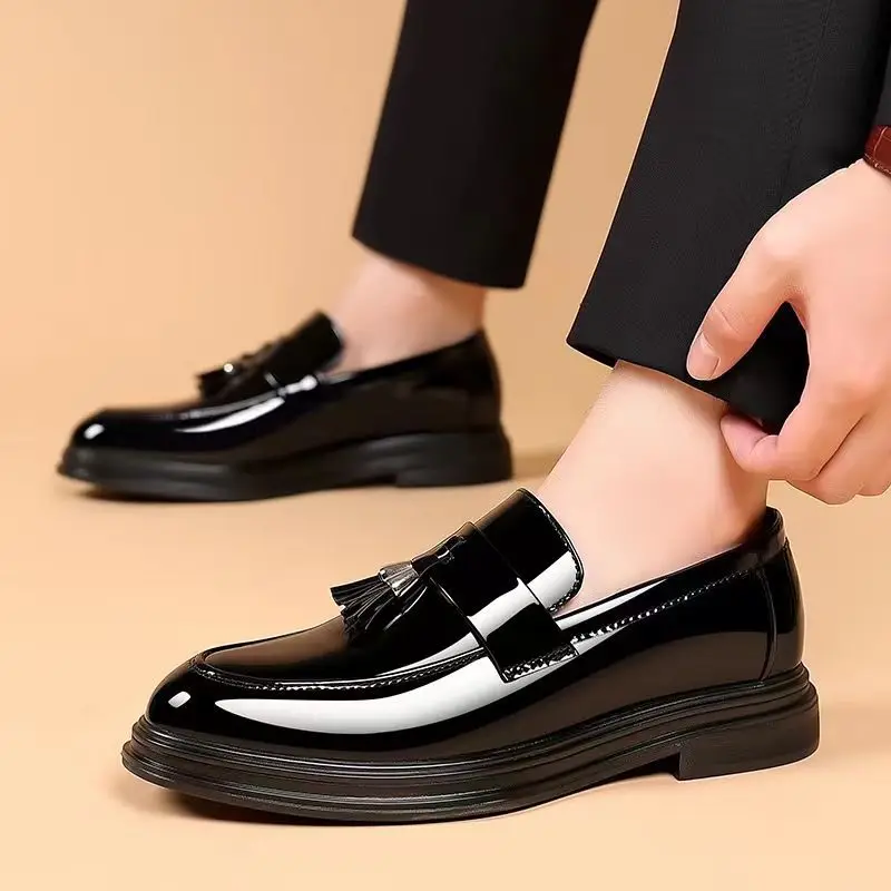 Black Social Shoe for Men Casu - Men'S Used Formal Wear ulasan dan harga