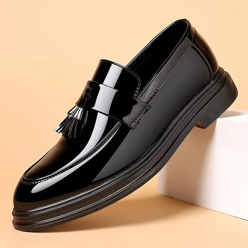 Black Social Shoe for Men Casu - Men'S Used Formal Wear ulasan dan harga