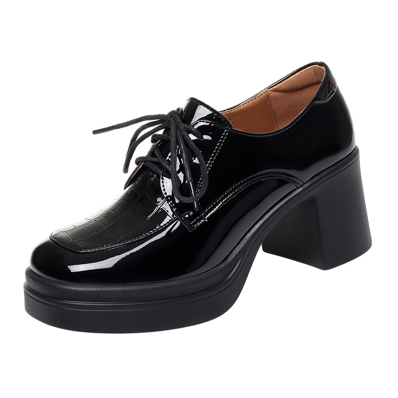 6.5cm Elegant Comfortable Deep - Patent Leather Oxford ulasan dan harga
