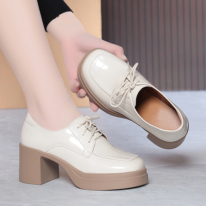 6.5cm Elegant Comfortable Deep - Patent Leather Oxford ulasan dan harga