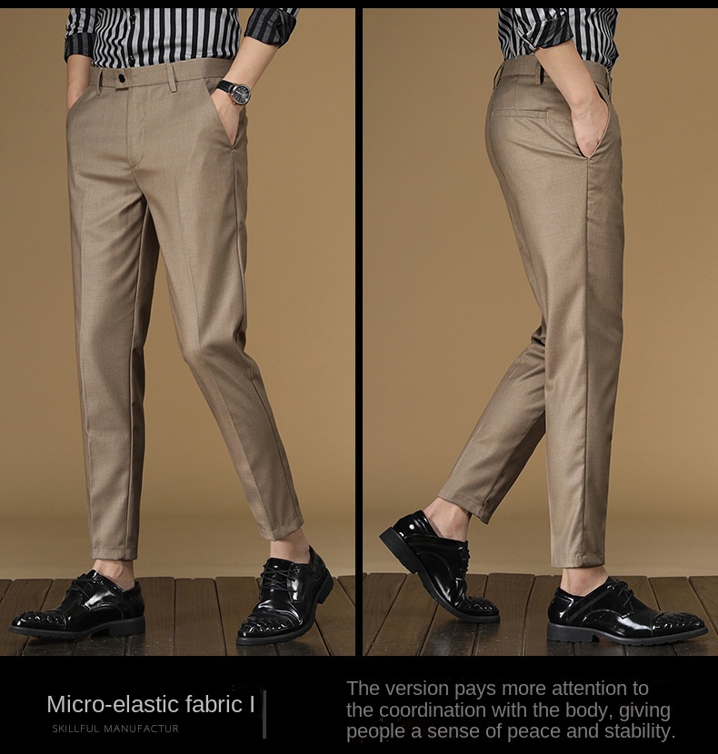 Summer Suit Pants Men Red Blac - Men Formal Wear Dress ulasan dan harga