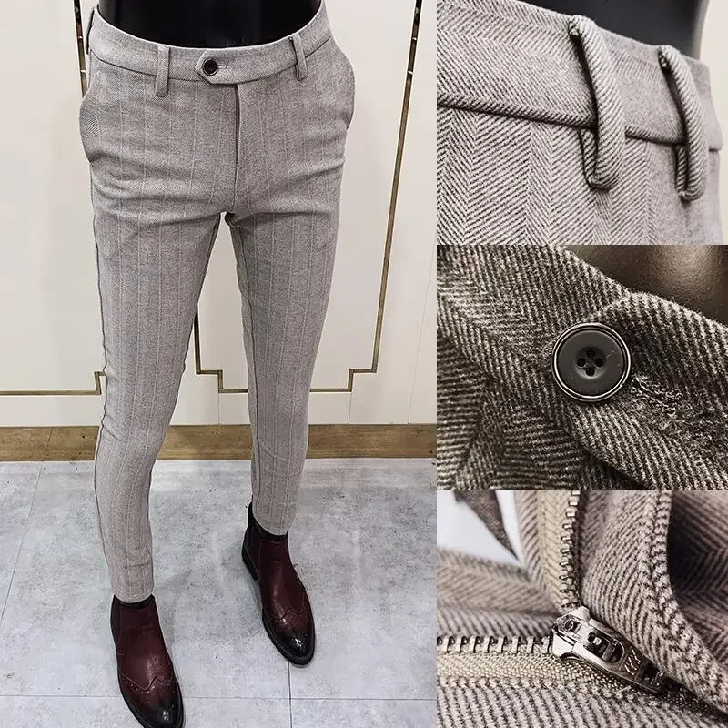Autumn Winter Thickened Woolen - Men Formal Wear Dress ulasan dan harga