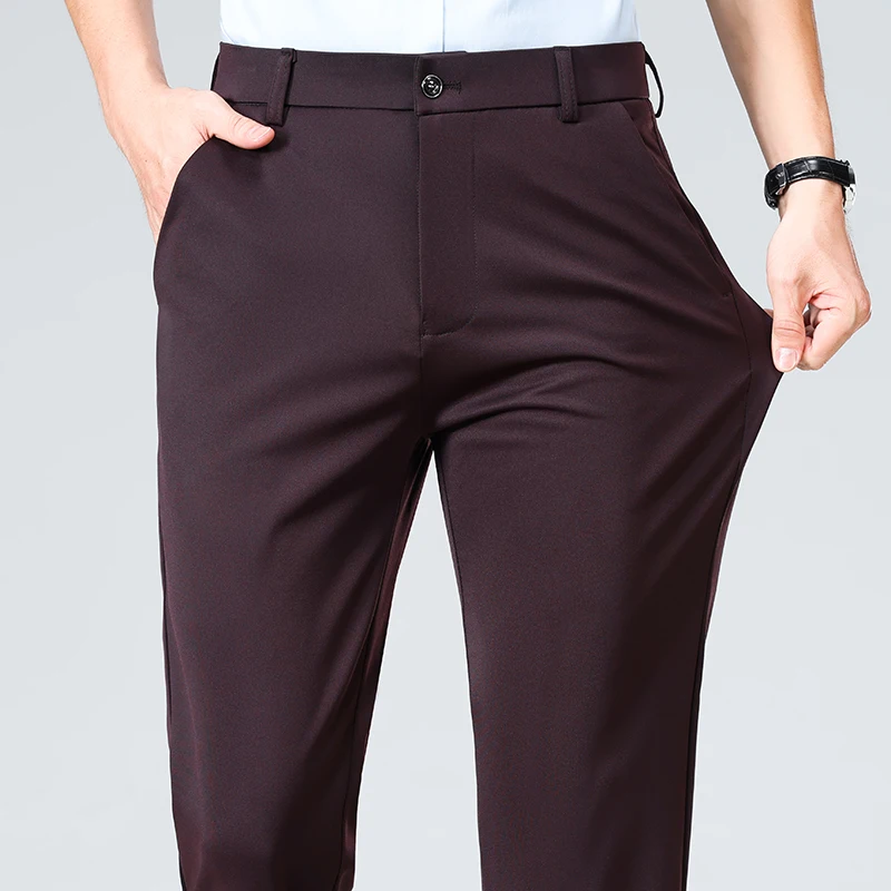 Spring Summer Thin Trousers Me - Men Formal Wear Outfits ulasan dan harga