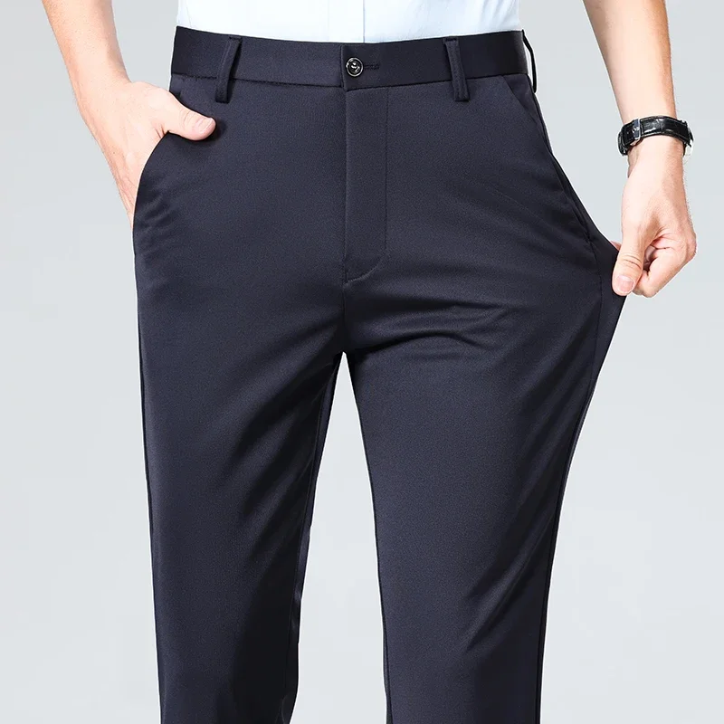 Spring Summer Thin Trousers Me - Men Formal Wear Outfits ulasan dan harga