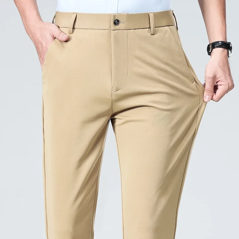 Spring Summer Thin Trousers Me - Men Formal Wear Outfits ulasan dan harga