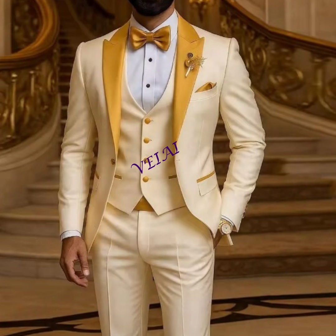 CustomizedGold Collar Ivory Me - Men'S Used Formal Wear ulasan dan harga