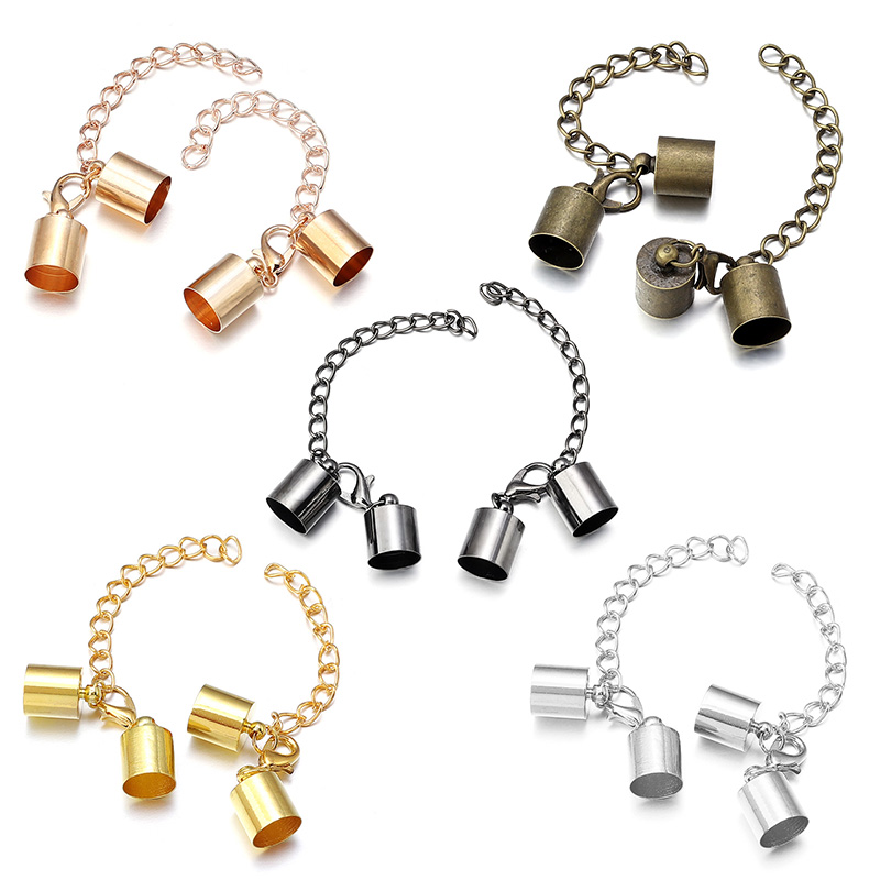 10Sets Leather Cord End Caps W - Patent Leather Oxford ulasan dan harga