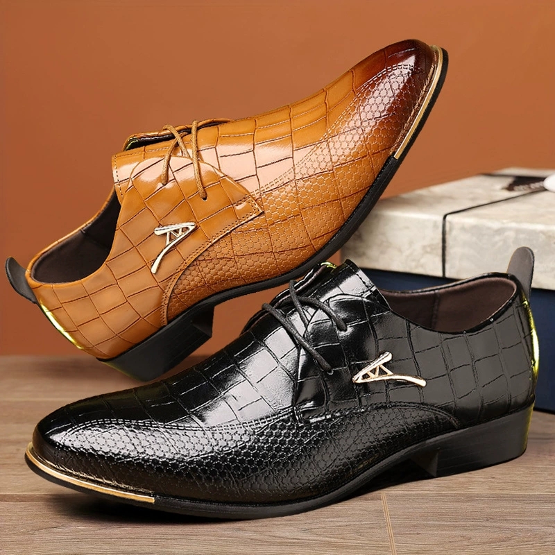 Fashion PU Leather Shoes Men B - Men'S Used Formal Wear ulasan dan harga