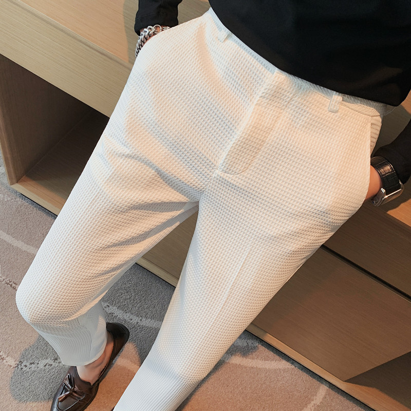 2024 Autumn New Waffle Stretch - Men'S Used Formal Wear ulasan dan harga