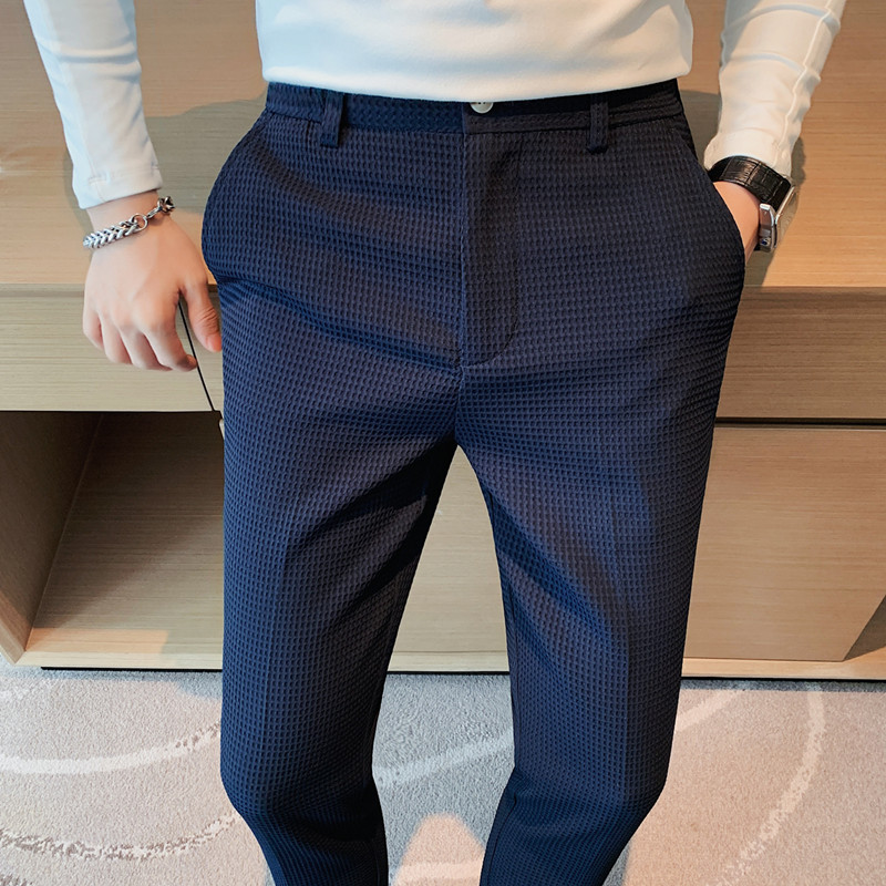 2024 Autumn New Waffle Stretch - Men'S Used Formal Wear ulasan dan harga