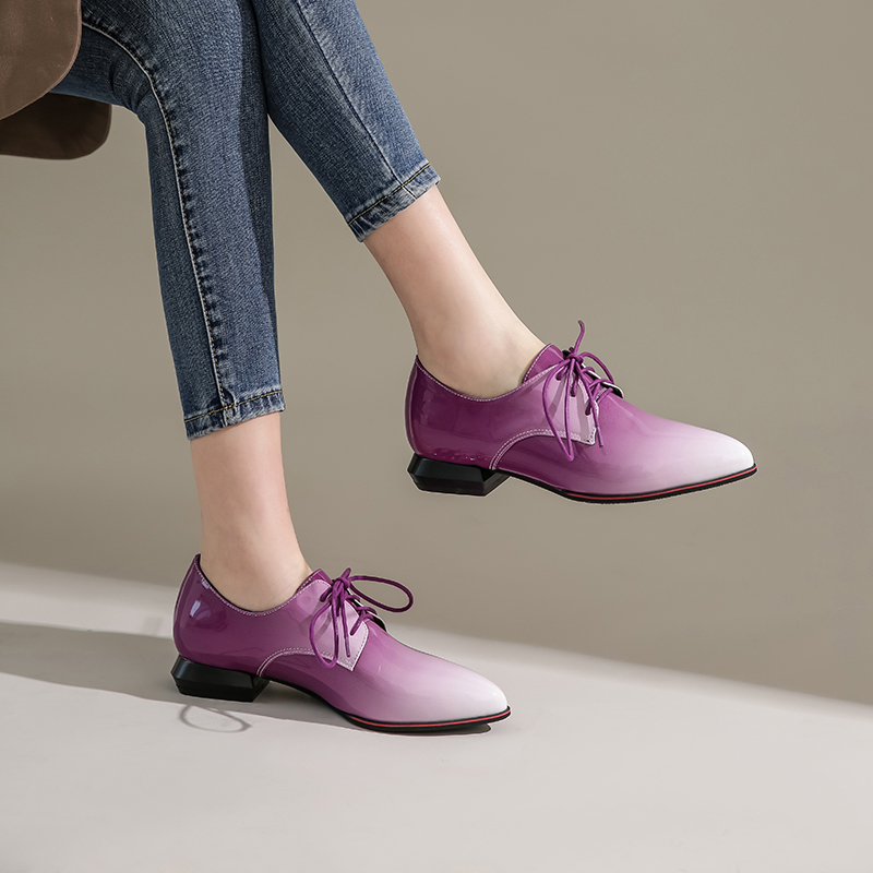 British Women Oxfords Gradient - Patent Leather Oxford ulasan dan harga