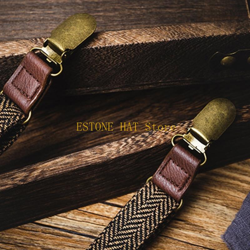 49MF 3 Clip Men Suspenders Ela - Men'S Formal Wear With Suspenders ulasan dan harga
