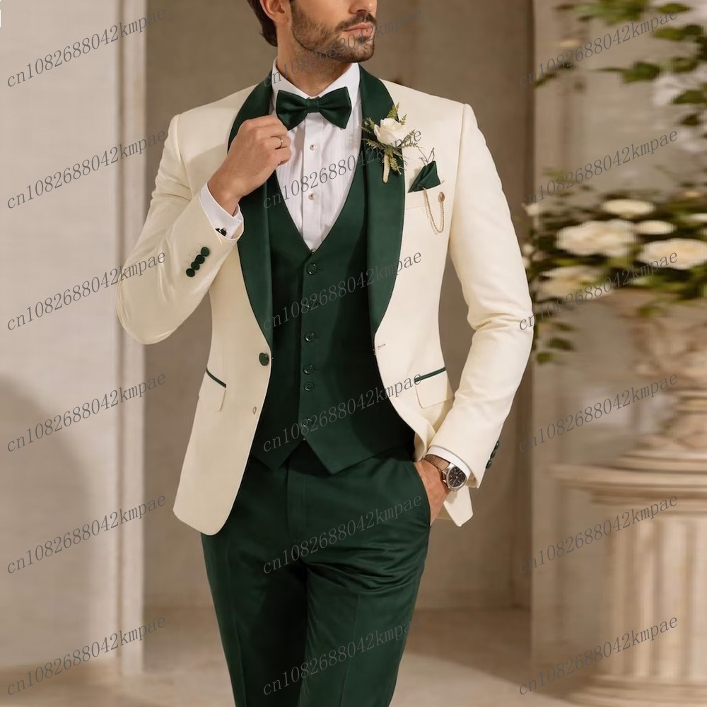 New Ivory And Dark Green Forma - Men'S Used Formal Wear ulasan dan harga
