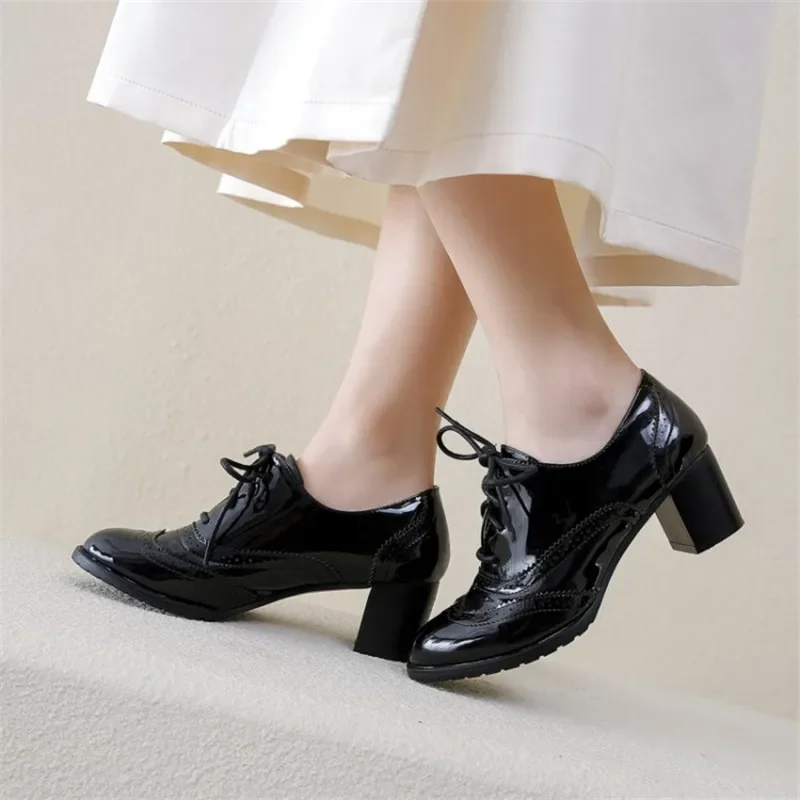British Women's Oxfords Blue R - Patent Leather Oxford ulasan dan harga