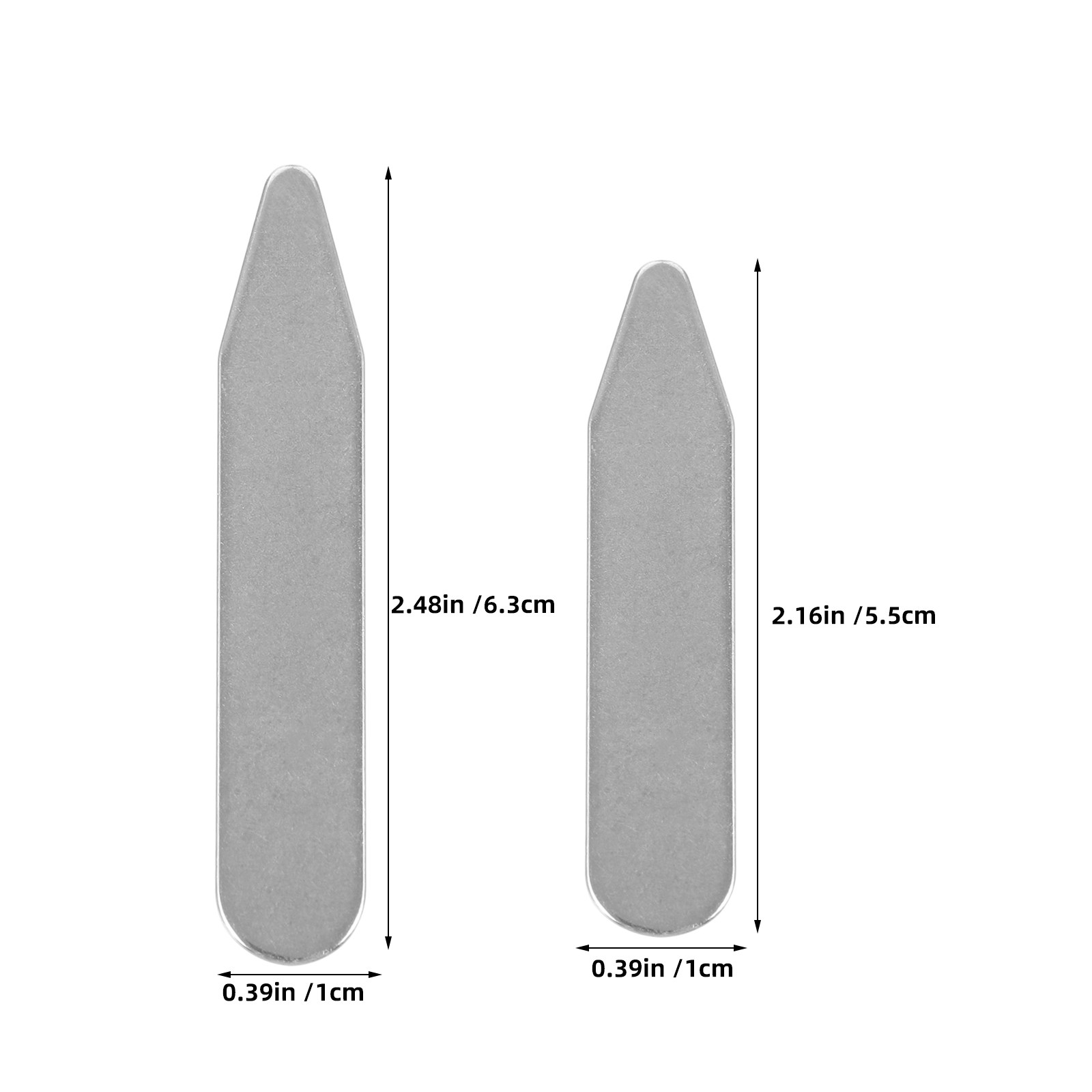 Stainless Steel Collar Stays f - Men Formal Wear Dress ulasan dan harga