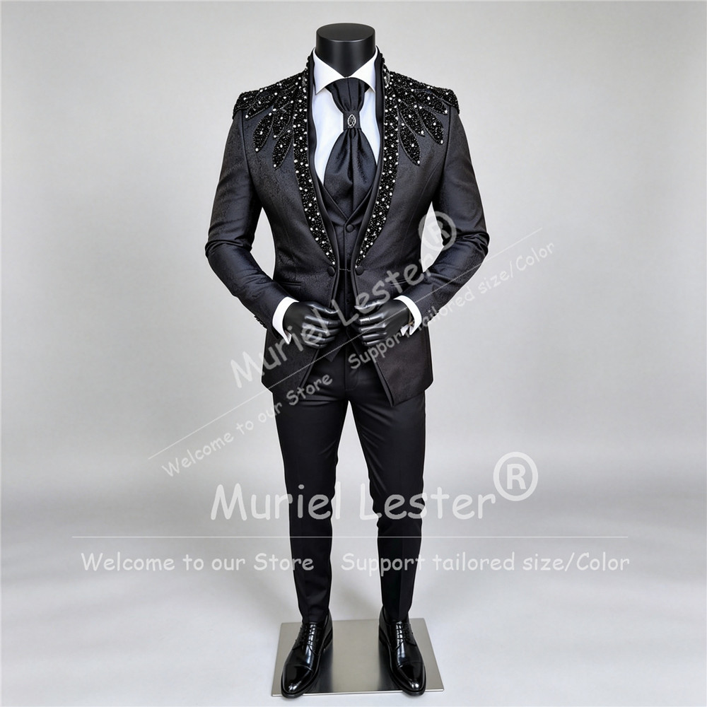 Italian Design Men Suits Set F - Men Formal Wear Outfits ulasan dan harga