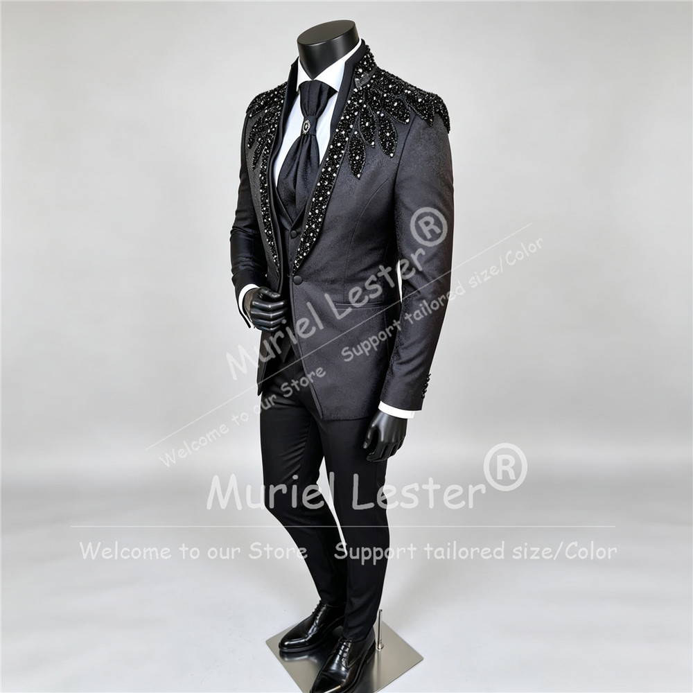 Italian Design Men Suits Set F - Men Formal Wear Outfits ulasan dan harga
