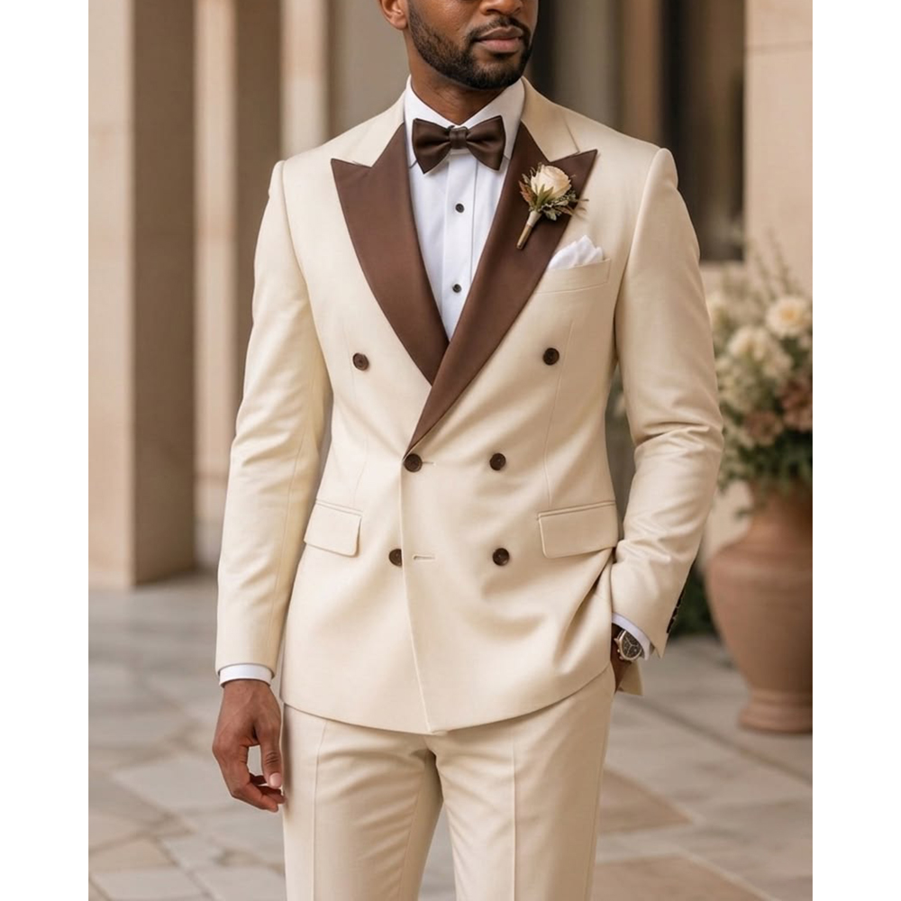 Men Double Breasted Tuxedo Sui - Men Formal Wear Outfits ulasan dan harga